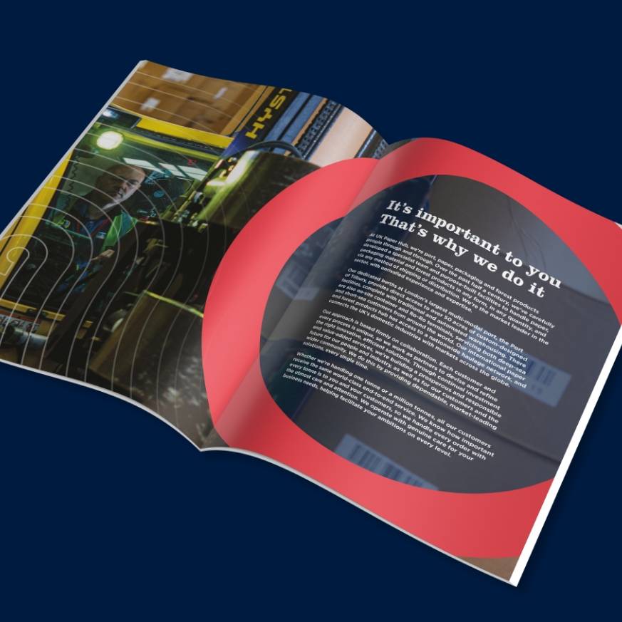UK Paper Hub Brochure 2-page article and photography